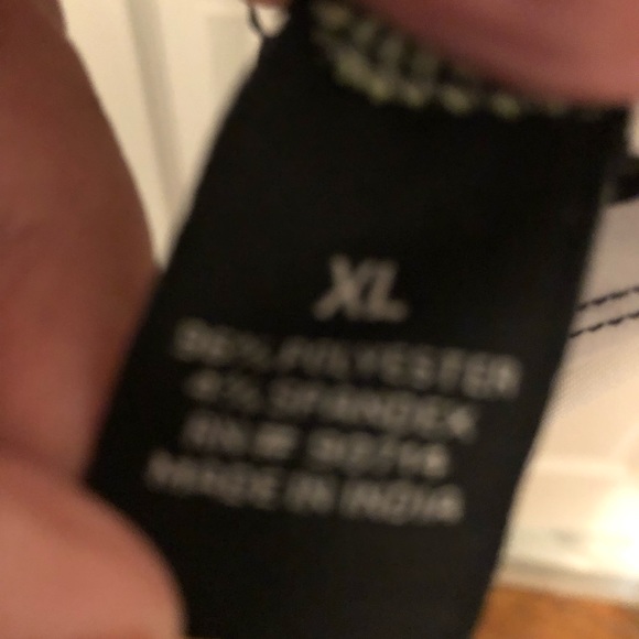 NWOT Black and White polka dot sun dress, with green stripe at hem XL NWOT - Picture 9 of 10